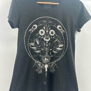 Women's Black Graphic Tee